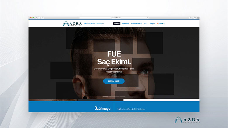 Azra Hair Web Sitesi Tasarımı