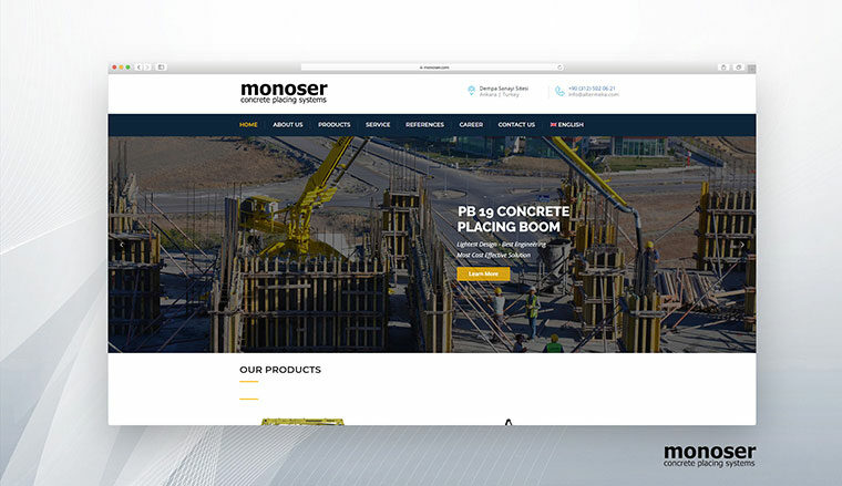 Monoser Web Sitesi Tasarımı