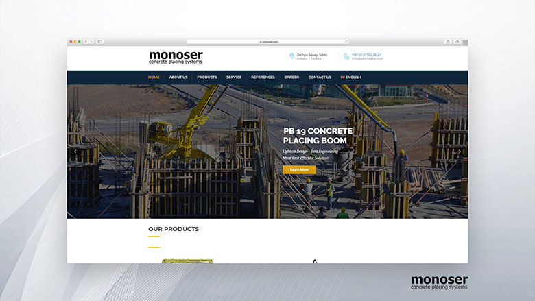 Monoser Web Sitesi Tasarımı