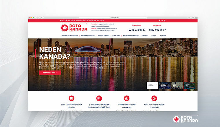 Rota Kanada Web Sitesi Tasarımı