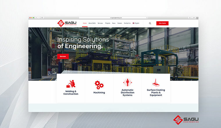 Sagu Engineering Web Sitesi Tasarımı